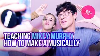 TEACHING MIKEY MURPHY HOW TO MAKE A MUSICAL.LY  Baby Ariel