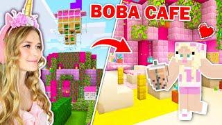 I Built A BOBA CAFE In Minecraft