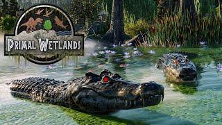 GEFÄHRLICHE URZEIT-KROKODILE ️ Primal Wetlands Park #02  Jurassic World Evolution 2 Speedbuild