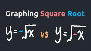 How to Graph Square Root Functions with Reflections