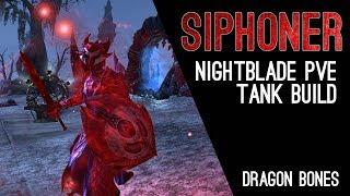 Nightblade Tank Build PvE Siphonier - Dragon Bones DLC The Elder Scrolls Online ESO