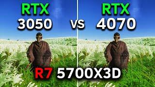 RTX 3050 8GB vs RTX 4070  R7 5700X3D  Test In 12 Games  Is the Upgrade Worth it in 2024?