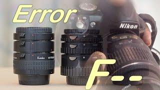 Macro AF Extension Tube Error Fix