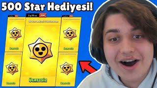 500x STAR HEDİYESİ AÇIYORUM Cezalı  Brawl Stars Canlı Yayın