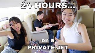 WE STAYED 24 HOURS IN A PRIVATE JET