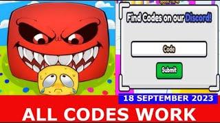 *ALL CODES WORK* Block Eating Simulator ROBLOX  SEPTEMBER 18 2023