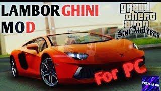 How to install lamborghini car mod for gta sa  TECH JATIN