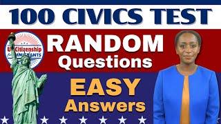 Official 100 Civics Test Random Questions for US Citizenship Interview  N400 Naturalization