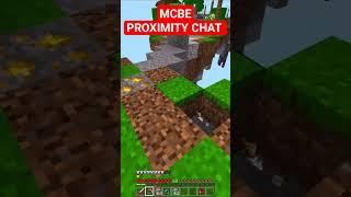 Proximity chat In MCPE #minecraftbedrock