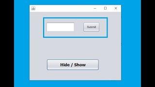How To Hide Show JPanel Using Single Button Java Swing Netbeans