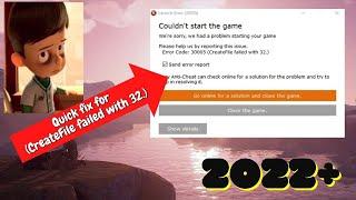 Error Code 30005  CreateFile failed with 32 . RUST EASY FIX 2022+
