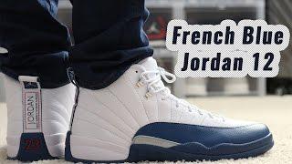 French Blue Air Jordan 12 WOn Foot Review