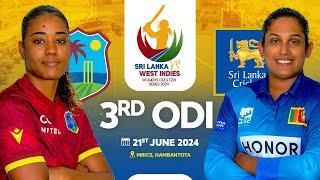  LIVE  3rd ODI - West Indies Womens Tour of Sri Lanka 2024