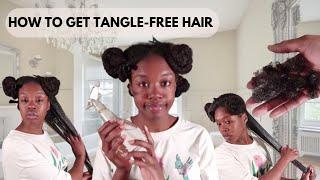 How To Get Tangle-Free Natural Hair  Beginner Type 4 Hair Detangling Tips