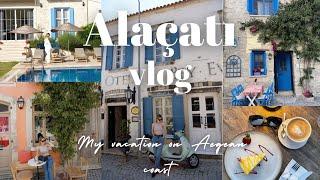 ALACATI CESME TURKEY TRAVEL VLOG  FORA KONAK HOTEL REVIEW AND FULL ROOM TOUR FAMILY SUIT