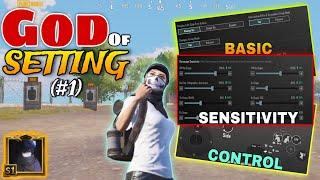 New ConquerorBest Sensitivity + Control CODE 5 Finger FASTEST PLAYER Setting  PUBG BGMI