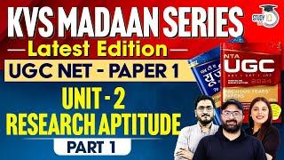 UGC NET 2024  KVS Madaan Ugc Net  UGC NET Paper 1  KVS Madaan Series  Research Aptitude  Part 1
