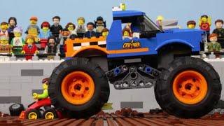 LEGO Vehicles for Kids STOP MOTION LEGO Monster Truck Train Police Car  LEGO City  Billy Bricks