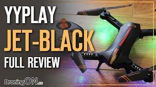 DroningON  YYPlay Jet Black Drone Review - Unboxing Setup & Flight Test