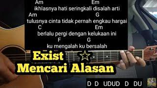 Kunci Gitar Mencari Alasan - Exist  Malaysia  Tutorial Untuk Pemula By DE Kunta