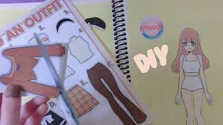 Paper Doll Dress Up Handmade  DIY - ASMR