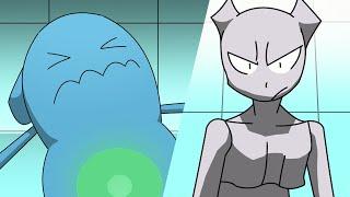 Wobbuffet Vs. Mewtwo Animation