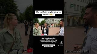 Wie viel #geld verdienst du im Monat? #kemaltv #lustig #deutschland #deutsch #umfrage #gehalt #afd