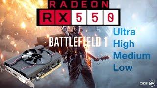 Radeon RX 550 Battlefield 1 Multiplayer Gameplay - 1080p UltraHighMediumLow Settings