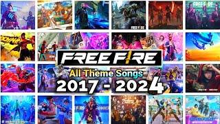 FREE FIRE ALL THEME SONGS 2017 TO 2024   FF THEME SONGS OB01 - OB46 UPDATE  LOBBY SONGS 