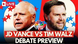 Vice Presidential Debate LIVE Tim Walz vs JD Vance Debate LIVE  US Presidential Elections  N18G