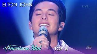 Laine Hardy Shows Off His VOCALS With An Elton John Song  American Idol 2019