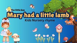 Mary Had A Little Lamb  Animal Song  Kids songs  Nursery rhyme