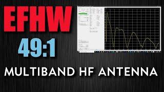 491 End Fed Half Wave Multi-Band HF Antenna 80m - 10m