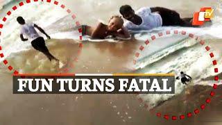 Fun Turns Into Hazard  Man Swept Away In Puri Beach  OTV News