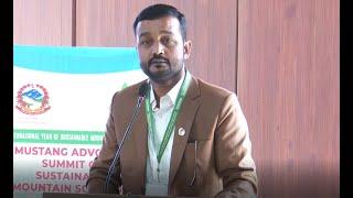 Honble Pradeep Yadav delivering his speech on Mustang Advocacy Summit MAS2022