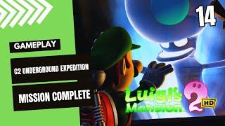 LUIGI’S MANSION 2 HD C2 UNDERGROUND EXPEDITION MISSION COMPLETE WALKTHROUGH GAMEPLAY PART 14 GIMSAJO