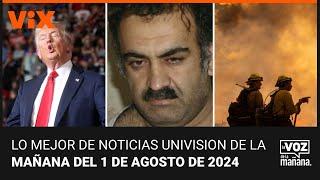 Lo mejor de Noticias Univision de la mañana  jueves 1 de agosto de 2024