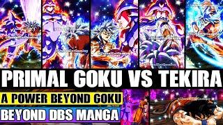 Beyond Dragon Ball Super Primal Ultra Instinct Goku Vs Tekira Begins A Power Beyond Goku Showcased