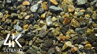 RIVER ROCKS - 8 Hours Nature Sounds of Water for Destress Insomnia Study Relaxation - 4K Video