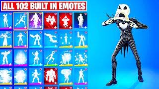 ALL 102 BUILT-IN EMOTES IN FORTNITE BATTLE ROYALE