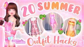 20 Summer Outfit Hacks in DRESS TO IMPRESS  NON VIP AND VIP  Roblox