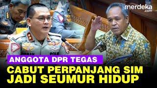 Panas DPR Usul SIM Seumur Hidup Tak Perlu Perpanjang Jadi Ladang Cari Duit