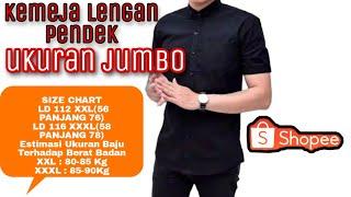 Kemeja lengan pendek polos ukuran JUMBO#shopee dan musik bebas copyright