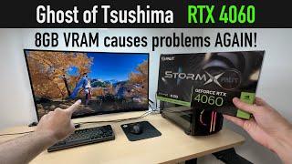 RTX 4060 vs Ghost of Tsushima 1080p 1440p 4K benchmark DLSS 3 & Frame Generation tested