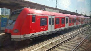 Züge in Poing und S-Bahn München ET423 GTO mitfahrt
