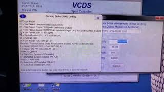 Passat B7 electric parking module EPB coding with VCDS in Passat B6