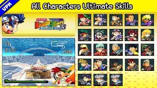 Bakusou Kyoudai Lets & Go Eternal Wings PS1 - All Characters Ultimate Skills