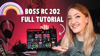 BOSS RC 202 LOOP STATION live looping tutorial  demo review setup 2023