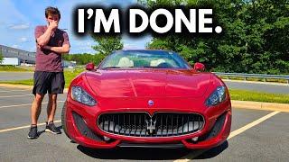 I Spent My Life Savings on a Maserati Granturismo...