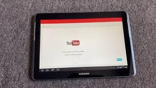 Samsung Tab 10.1 youtube problem   Samsung Tab 10.1 youtube error.samsung tab 2 youtube error